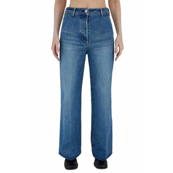 NEW MOUSSY cambria centerpress wide jean in blue